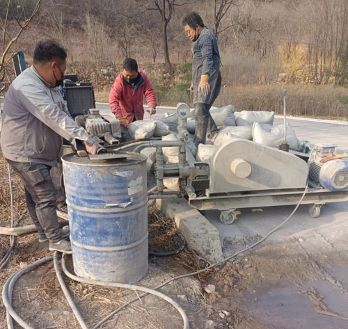 庐阳路面下沉注浆